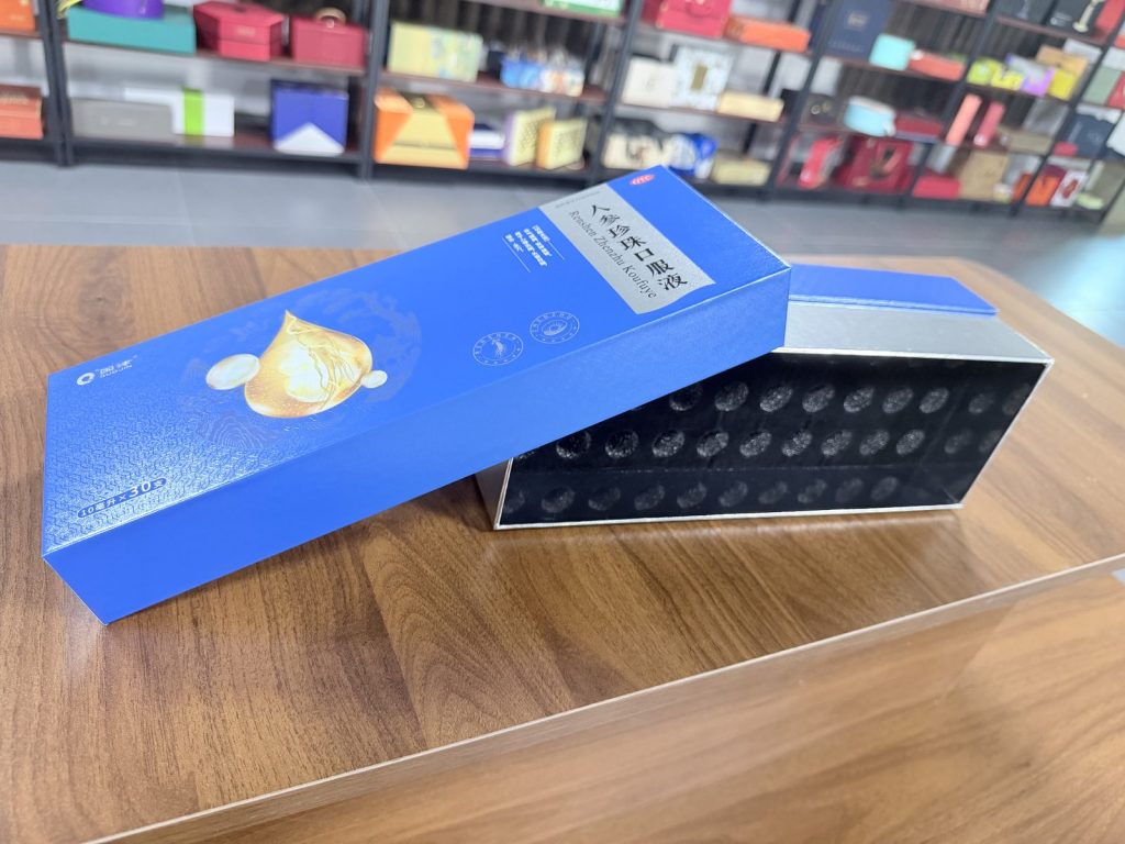 Premium Blue And White Oral Liquid Packaging Box With Chinese Label - view