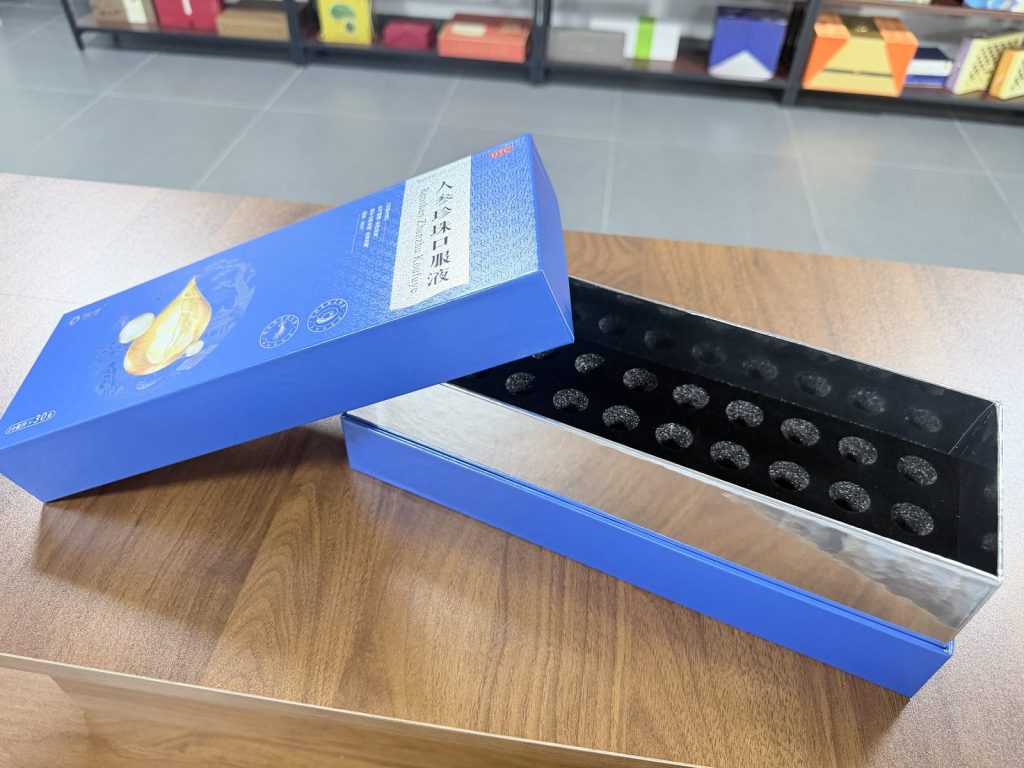 Premium Blue And White Oral Liquid Packaging Box With Chinese Label - view