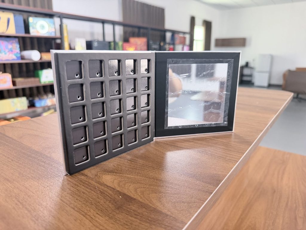 LORAC Pro MERAKI Black Folding Palette Display Box With Transparent Window - view