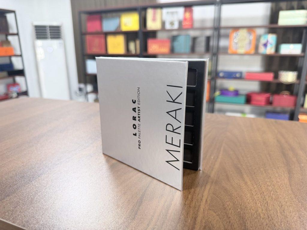LORAC Pro MERAKI Black Folding Palette Display Box With Transparent Window - view