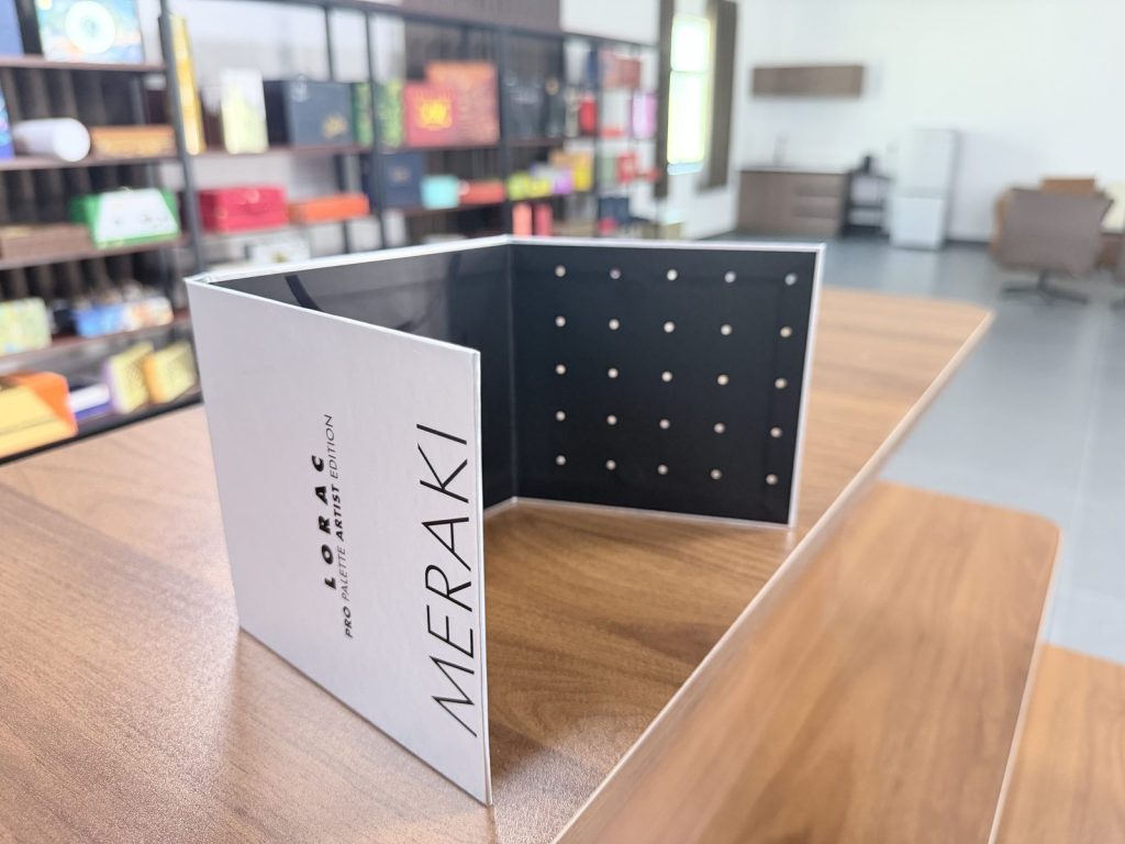 LORAC Pro MERAKI Black Folding Palette Display Box With Transparent Window - view